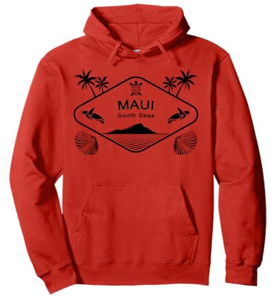 Maui Südsee Meeresschildkröte Palmen Hawaii Insel Aloha Pullover Hoodie