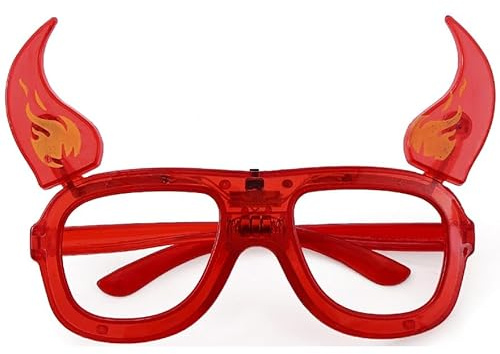 ZZ DISFRAZZES | Diablo Brille mit Licht (Artikel ohne Größe)