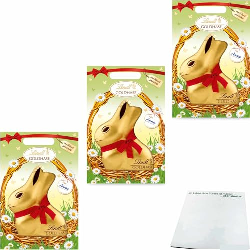 usy Bundle für Lindt Goldhase 3er Pack (3x1kg Packung) + usy Block