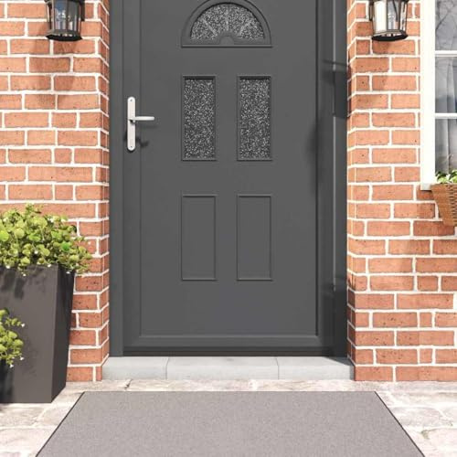 Runheo Selbstklebende Türbürstendichtungen 6 Stück Schwarz 100 cm aus Aluminiumlegierung mit PVC Nylon Borsten für Innentüren, Zugluftschutz, Schallschutz und Einbruchschutz Montage einfach