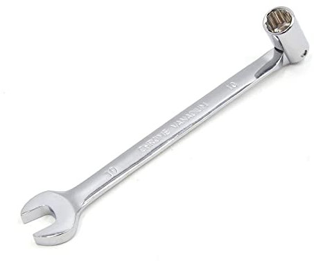 sourcing map 10mm Swivel Head Combination Socket Spanner Wrench Car Repair Tool