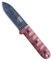 ESEE, Outdoormesser, Camp Lore PR-4 Black Oxide, Klinge: 10,5 cm, Spear Point, Micarta, Jagdmesser, Full Tang, Inklusive Gürtelscheide