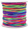Elastische Schnur, INTVN Regenbogen Farbe Faden Schnur für DIY Handwerk Armband Halsband, 100m