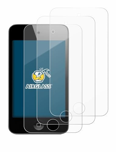 BROTECT Schutzglas für Apple iPod Touch (4. Gen.) (3 Stück) Schutzfolie Panzer Folie Glas Displayschutz [Kratzfest 9H, Anti-Fingerprint,Transparent]