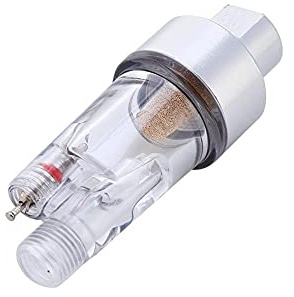 Piège à Eau Airbrush, Mini Filtre à Air en Ligne 1 / 8in Tuyau Connecteur Humidité pour Pistolet Aerographe
