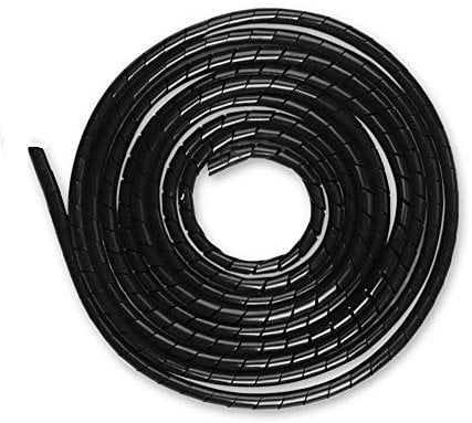AGPTEK Kabelschlauch 4-50mm(6m), 6-60mm(4m), Organizer Kabelkanal Kabelhülle Schutz, insgesamt 10m, Schwarz