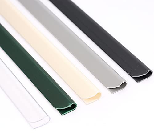 Panorama24 Befestigungsclips für PVC-Sichtschutzstreifen, Grau RAL7040, 25 Stück, Klemmschienen Zaun Sichtschutzstreifen Doppelstabmatten Sichtschutzfolie Clips