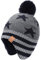 Foruhoo Jungen Mütze Strickmütze Beanie, Jungen Wintermütze Hut mit Fleecefutter(Grau Stern,55cm)