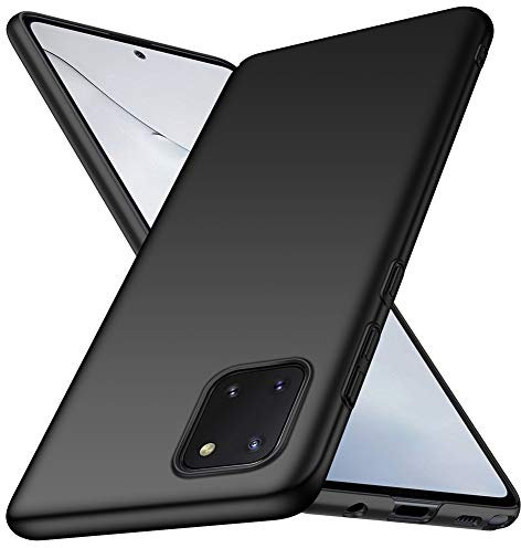 ORNARTO Hülle für Samsung Note 10 Lite, Ultra Dünn Schlank Anti-Scratch FeinMatt Einfach Handyhülle Abdeckung Stoßstange Hardcase für Samsung Galaxy Note 10 Lite(2020) 6,7 Zoll Schwarz
