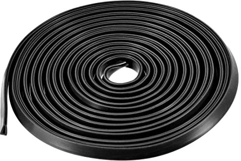 sourcing map Bord Garniture U Joint Extrusion Silicone Noir U Canal Bord Protecteur Feuille Convient 0.1-1.5mm Bord 3Mètres/9.84Ft Longueur