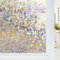 Haton Fensterfolie Blickdicht, Fensterfolie Selbsthaftend Bunt Sichtschutzfolie Fenster, 3D Regenbogen Klebefolie Fenster,ohne Klebstoff UV-Schutz Glasfolie für Wohnzimmer Küche, 44.5 x 400cm
