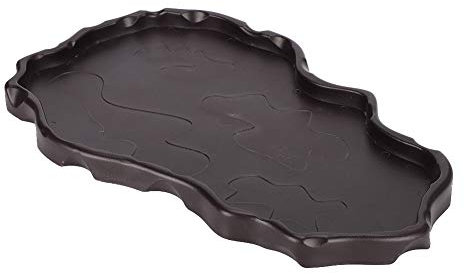 Atyhao Bol d'alimentation pour Reptiles, Plat d'alimentation en Plastique Bassin d'eau Alimentaire pour Terrarium Bassin d'eau Alimentaire pour Terrarium