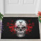 Veryday Psychedelic Totenkopf Fußmatte Türmatte Eingangsmatte Fußabtreter Fußabstreifer Türvorleger Schmutzmatte Sauberlaufmatte Haustürmatte für Innen und Außen White 50x80cm