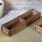 Casa Moro Vintage Ziegelform Balu 56x14,5x8,5 cm (L/B/H) aus Altholz Wohn-Deko Holz-Kiste Aufbewahrungsbox Deko-Kiste 2 Kammer tolle Geschenk-Idee Weihnachten CAC30063