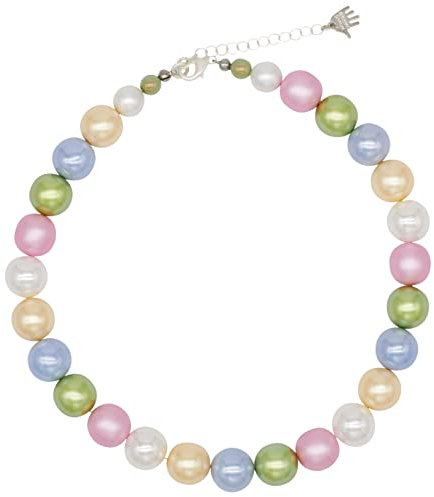 Feliss Handmade: Ketten aus Perlen Halskette Damen Statement Kette 45 cm lang in Boho Style. Choker Halsband Schmuck. Beads Perlenkette Frauen pastell