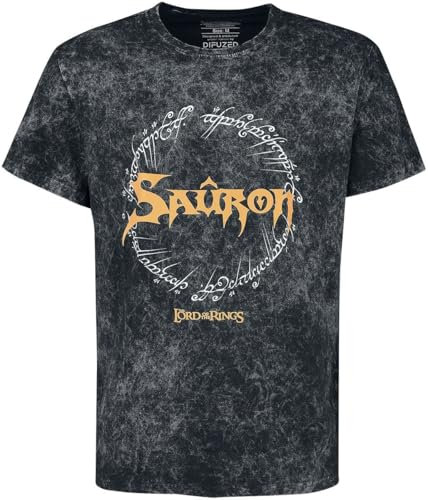 Der Herr der Ringe Sauron Männer T-Shirt Multicolor L 100% Baumwolle Fan-Merch, Filme