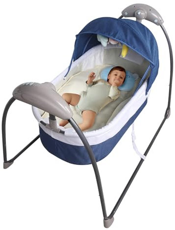 Elektrisch Babywiege Babybett Elektrische Baby Wiege Automatischer Schaukel Intelligenter Bluetooth Schaukelwiege Mit Fernbedienung Für Babys Zwischen 0 Und 12 Monaten