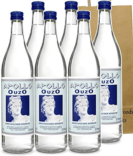 griechischer Ouzo 6x 700ml mit Geschenktasche