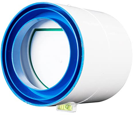 DEZARO Raccord avec clapet Anti-Retour - pour système de Ventilation VMC - Diamètre de 75 mm - Raccord de Tuyau pour Conduit et Conduit de Ventilation, 75/(80-100mm)