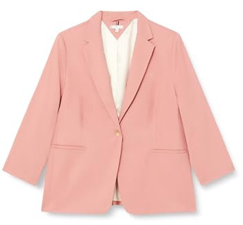 Tommy Hilfiger Blazer Donna Curve Elegante, Rosa (Teaberry Blossom), 48