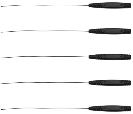 ECSiNG 5 Stück 12,5 Cm Hörgeräte-Reinigungsstab Hörgeräte Reinigungsbürste Langer Hörgeräte-Drahtschmalz-Entferner Reinigungszubehör Otoplastik Entlüftungsreiniger für Schallschläuche