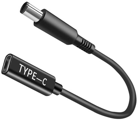 19.5V DC 7.4x5.0mm Adapter Cable, Male to DC Female 12V 19V 20V Adapter, PD USB-C to 7.4x5.0mm Adapter Adapter made for Dell Latitude Laptop Series