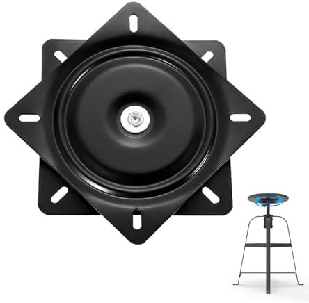 Quadratische Drehplatte, 360 Grad Swivel Drehteller, Universal Möbel Drehteller, 151*151*23mm, Drehbeschlag Drehteller, Stuhl Drehscheibe Basis, für Möbel Stühle, Bar Stühle, Büro Stühle, Auto Stühle