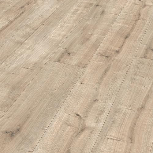 Meister Laminatboden MeisterDesign. Laminate LL 150 2052 x 220 x 8 mm 06263 Eiche Cappuccino Woodfinish-Matt-Struktur