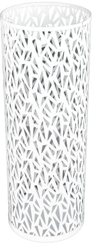 Sonew Support de Porte-Parapluie Rond, Support de Porte-Parapluie Autoportant évidé en Métal pour Entrée, Support de Cannes de Marche pour Entrée, Maison, Bureau, Noir (Petite