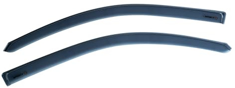 MOTOS Sports Windabweiser Regenabweiser für Renault Megane II 2002-2009 Dynamischer Entwurf, Langlebig & Robust, Leichte Installation, Energieeinsparung durch Belüftung, Verringerung von Lärm und Luft