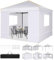 COBIZI Faltpavillon 3X3, Pavillon 3x3m Wasserdicht Stabil Winterfest, Faltbar Partyzelt mit 4 Seitenwänden Pop up Gartenpavillon Anti-UV für, Freien, Faltbar Gartenzelt, Weiß