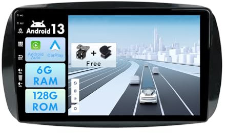 MISONDA 6GB + 128GB Autoradio Android 14 9 IPS 2 DIN per Mercedes Benz Smart 453 Fortwo 2014 2015-2020 autoradio Carplay navigazione GPS Android Auto unità principale