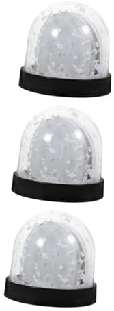 TOPBATHY 3St Schneekugel-Fotorahmen Foto Schneekugel Sublimations-Schneekugel für den einzug zur einweihung Schneekugel-Bilderrahmen Leere Foto-Schneekugel Plastikpapier