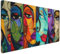 Abstrakt Mauspad XXL Mauspad 1000x500 mm Schreibtischunterlage, Wasserdicht Mauspad Gesicht Mousepad XXL, Gaming Mauspad Groß Verbessert Präzision und Geschwindigkeit, Gaming Zubehör Zimmer Deko-MU364