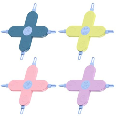 IKOPFLN 4 Pcs 4-in-1-Pincettes de nettoyage du nez ramasseur de crottes de nez pour Clips de nettoyage des oreilles outils de soins à tête ronde Dissolvant de crottes de nez