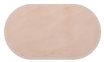 BENALI Ovales Moseskorb Boden zum Selberhäkeln aus Birkenholz (12mm EIN Loch, 82x47cm)