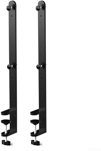 Metal Desktop Clamp Bracket 2Pcs Pegboard Fixing Bracket Adjustable Height 41.5cm Versatile Nailless Design for Gaming Setup Office Kitchen Living Room