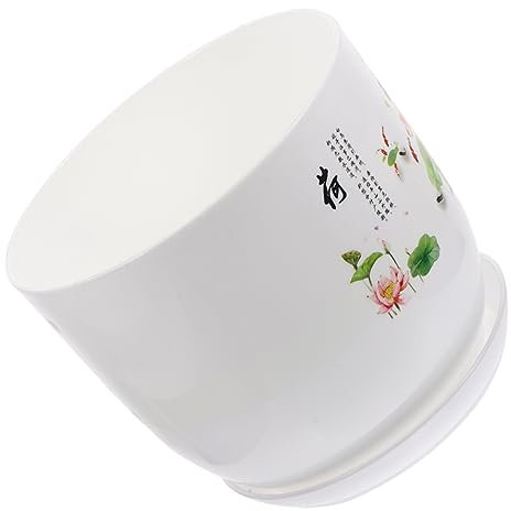 SUPVOX Hydroponic Resin Spider Plant Planter Flower Container Planting Bowl Chinese Design 18cm