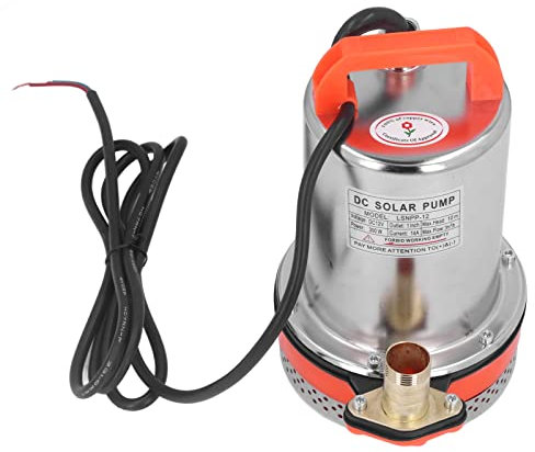 Mavaol Pompa Acqua in Acciaio Inossidabile 12V DC Alta Portata 10m Bassa Rumorosità Robusta per l'Irrigazione Fattoria Acqua di Pozzo