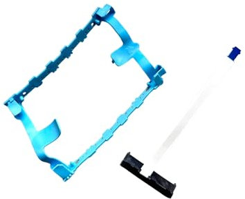 VoltaGuru Set mit Halterung und Anschlusskabel HDD/SSD 2,5 Zoll (6,35 cm) SATA für Asus VivoBook 15 A509DA, A509FA, A509FB, A509FL, A509JA, A509MASUS, D509BA, D509DA, F509DA, F509FA, F509FA, F509FA,