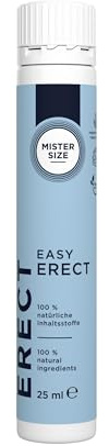 MISTER SIZE Easy Erect – pflanzliches Potenzmittel für Männer – natürliche Erektionshilfe & Libido-Booster – vegan, ohne Sildenafil, bei Erektionsproblemen (25ml Shot)