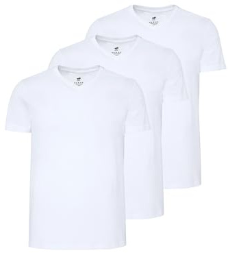 T-Shirts im 3er-Pack mit V-Ausschnitt