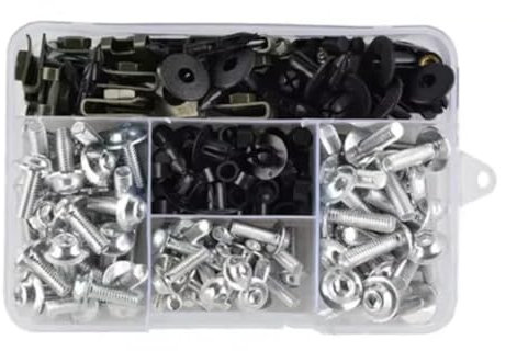 EASDTG Motorrad Bolzen Kompatibel Mit Aprilia Für Rs125 Für Sr50 Für Rsv4 Motorrad-Verkleidungsschrauben-Set Karosserie-Schrauben Mutter Motorrad-Batterie-Anschlussschrauben
