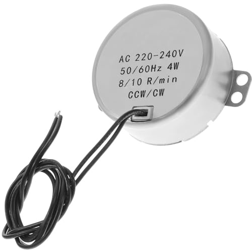HOMSFOU Synchronmotor Langsam Rotierender Motor Ac Synchronmotor Cw/Ccw Drehrichtung Für Modellbau Weihnachtsdekoration Lüfter Heizgeräte Und Popcornmaschine 6.50 X 5.00 X 4.00 cm