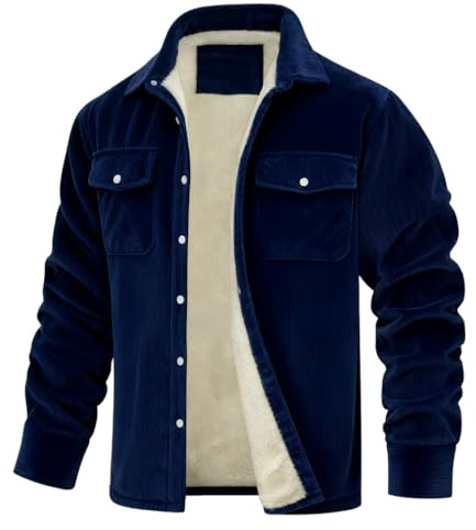 VDDTAGAM Veste Polaire Homme Chemise Bucheron Polaire Homme Manches Longues Chemise en Flanelle Veste Hiver Chaude Bouton Surchemise à Carreaux