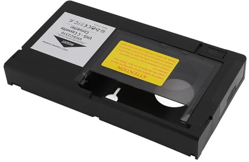 Dioche Adaptador de casete de videocámaras VHS de 8 mm a VHS. Reproducción y grabación de cintas VHSC compatibles con cintas SVHSC y SVHS. Diseño fácil de usar con control de una tecla. Revive