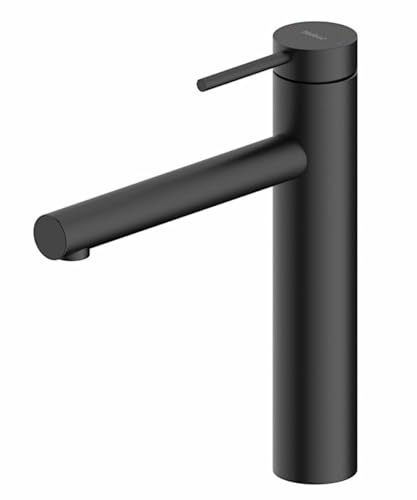 NABER Fensterarmatur NAMOR 1 in SCHWARZ MATT mit schwenkbarem Festauslauf/Küchenarmatur/Einhebelmischer
