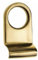 Victorian Cylinder Pull for Yale Type Locks Polished Brass 78mm x 40mm