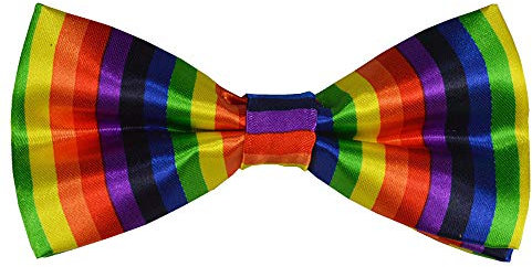 EROSPA® Fliege Rainbow/Regenbogen - Jungen/Herren/Männer - Gay Pride LGBT