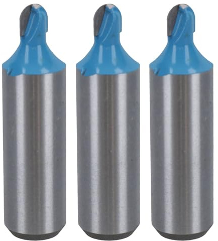 3 Pack TCT Cove Box Router Bit 6mm D 3.2mm Radius Cut Cutting Tool 1/2 Shank